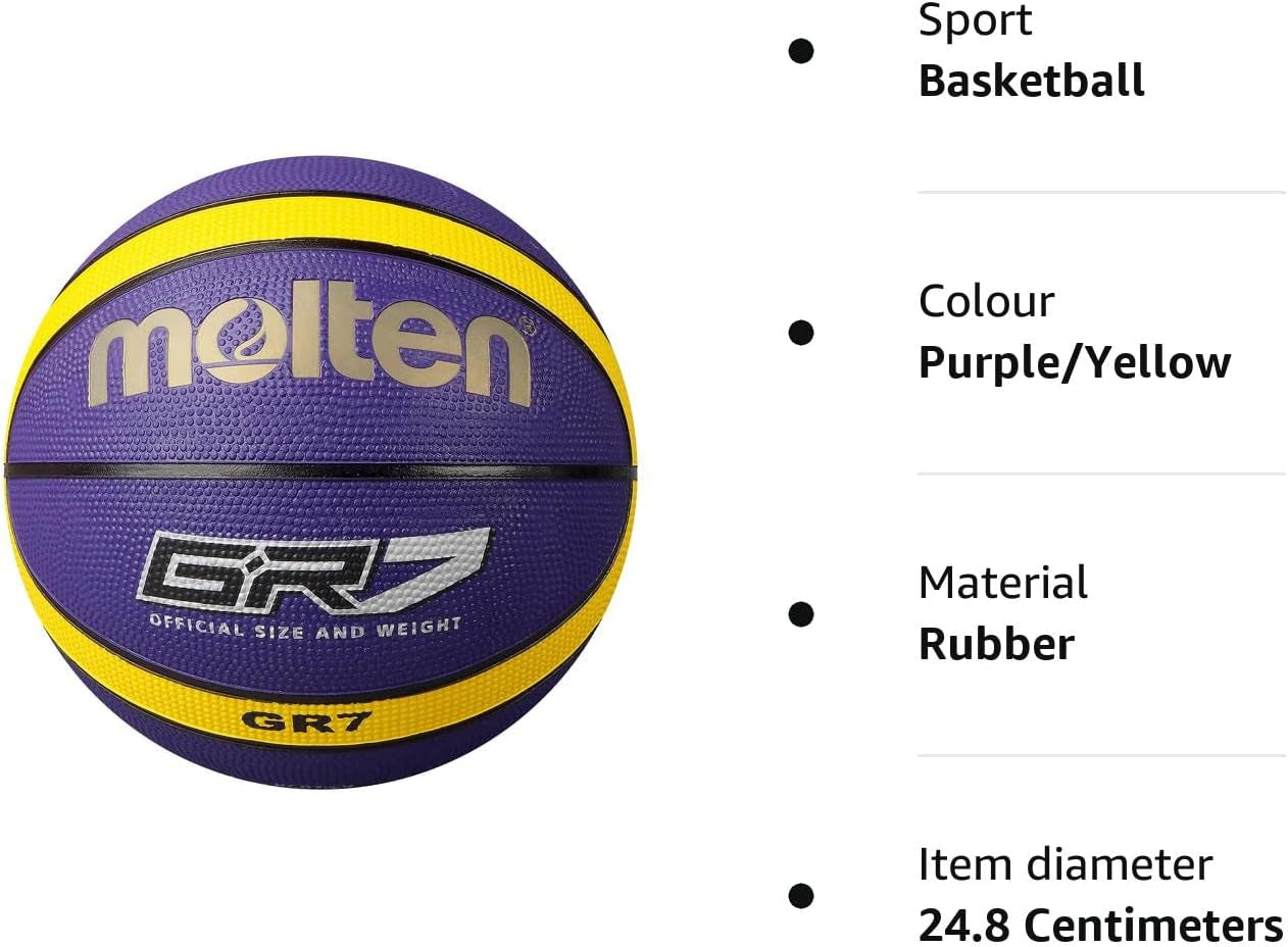 GR Basketball, Indoor/Outdoor, Premium Rubber, Impact Colour