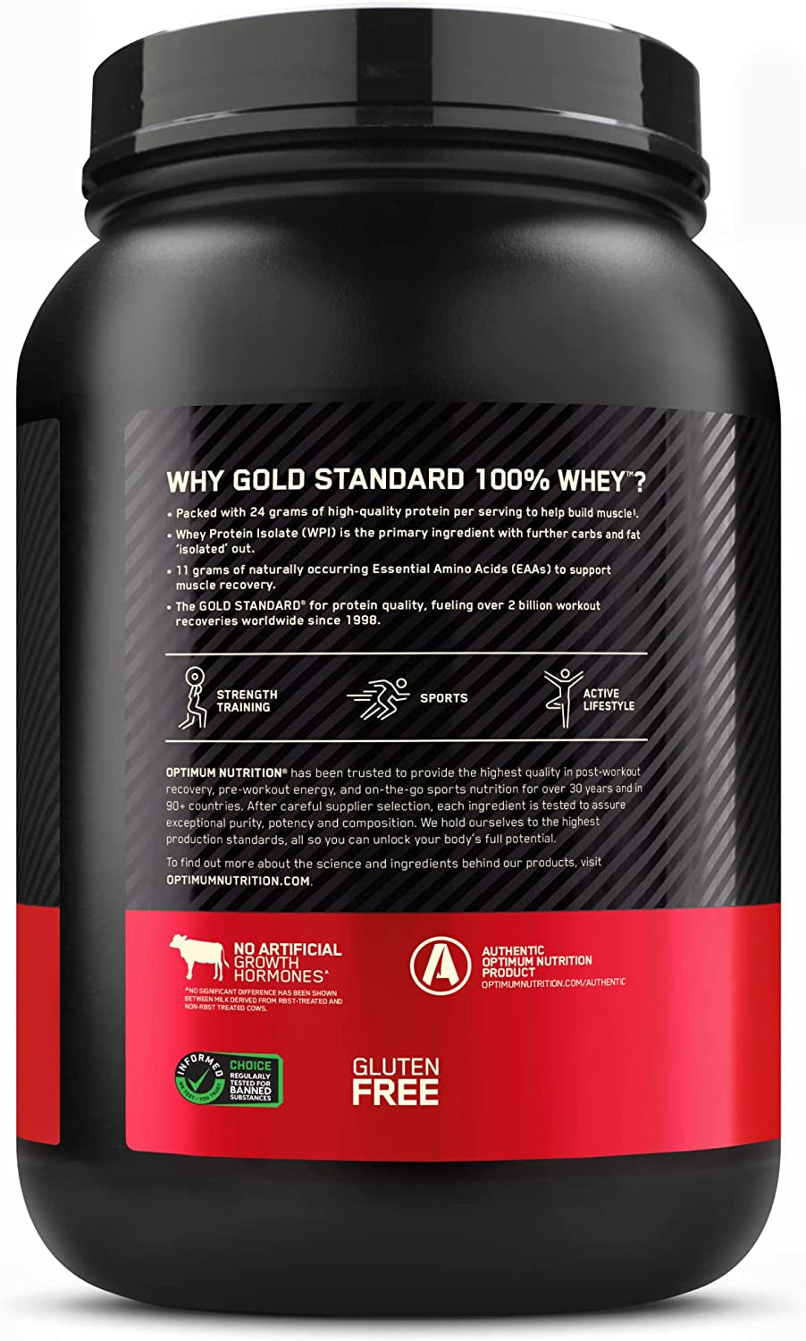 Gold Standard 100% Whey Muscle Building and Recovery Protein Powder with Naturally Occurring Glutamine and BCAA Amino Acids, Extreme Milk Chocolate Flavour, 28 Servings, 896 G