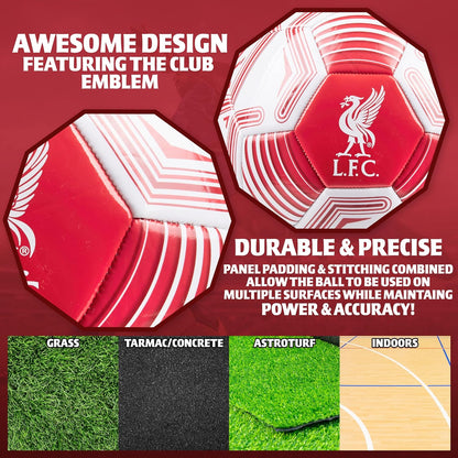 Football Soccer Ball for Adults Teenagers Kids Training Football Size 3, 4 or 5 Liverpool Merchandise