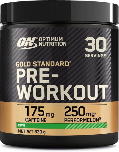 Gold Standard Pre Workout Powder, Energy Drink with Creatine Monohydrate, Beta Alanine, Caffeine and Vitamin B Complex, Kiwi, 30 Servings, 330 G, Packaging May Vary