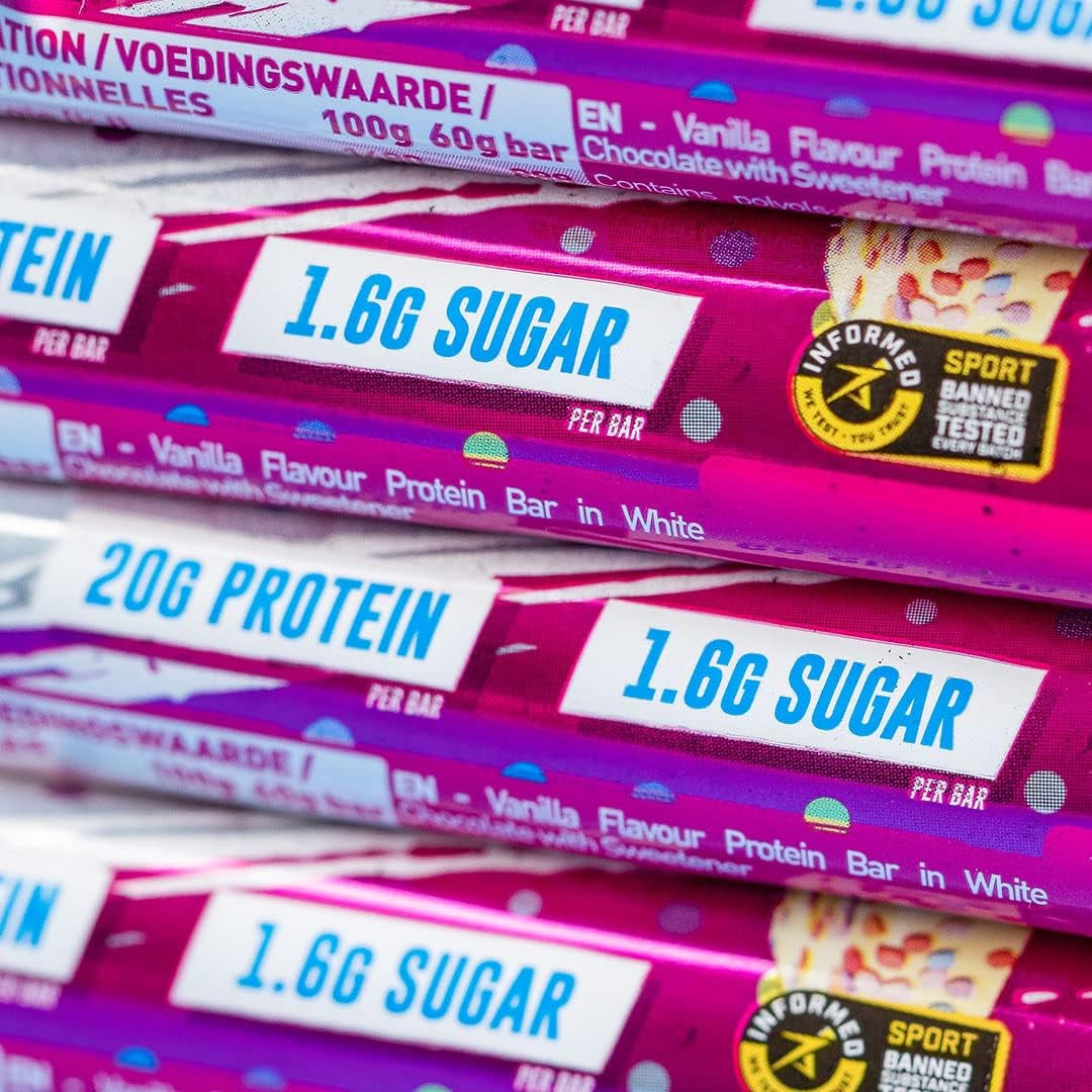 High Protein, Low Sugar Bar - Birthday Cake, 12 X 60 G