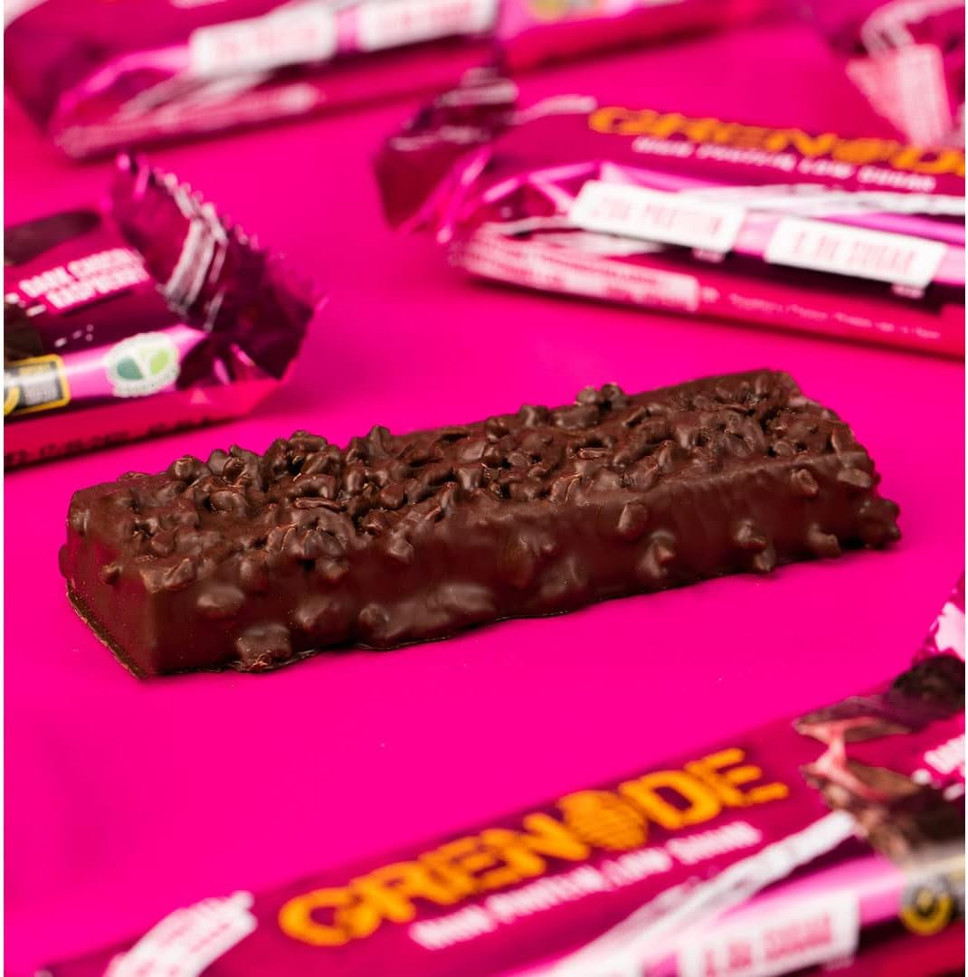 High Protein, Low Sugar Bar - Dark Chocolate Raspberry, 12 X 60 G