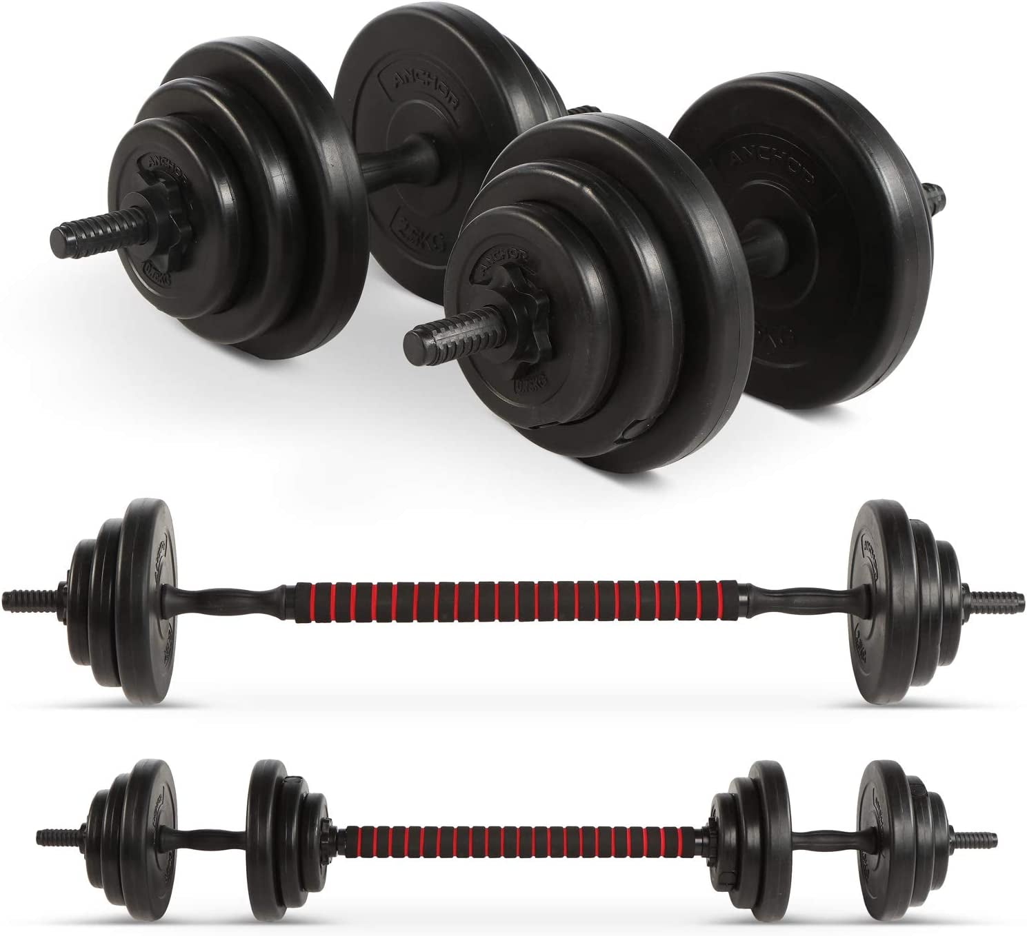 Adjustable Dumbbells Weights Set for Men Women, Dumbbell Hand Weight Barbell Perfect for Bodybuilding Fitness Weight Lifting Training Home Gym Equipment Free Weights