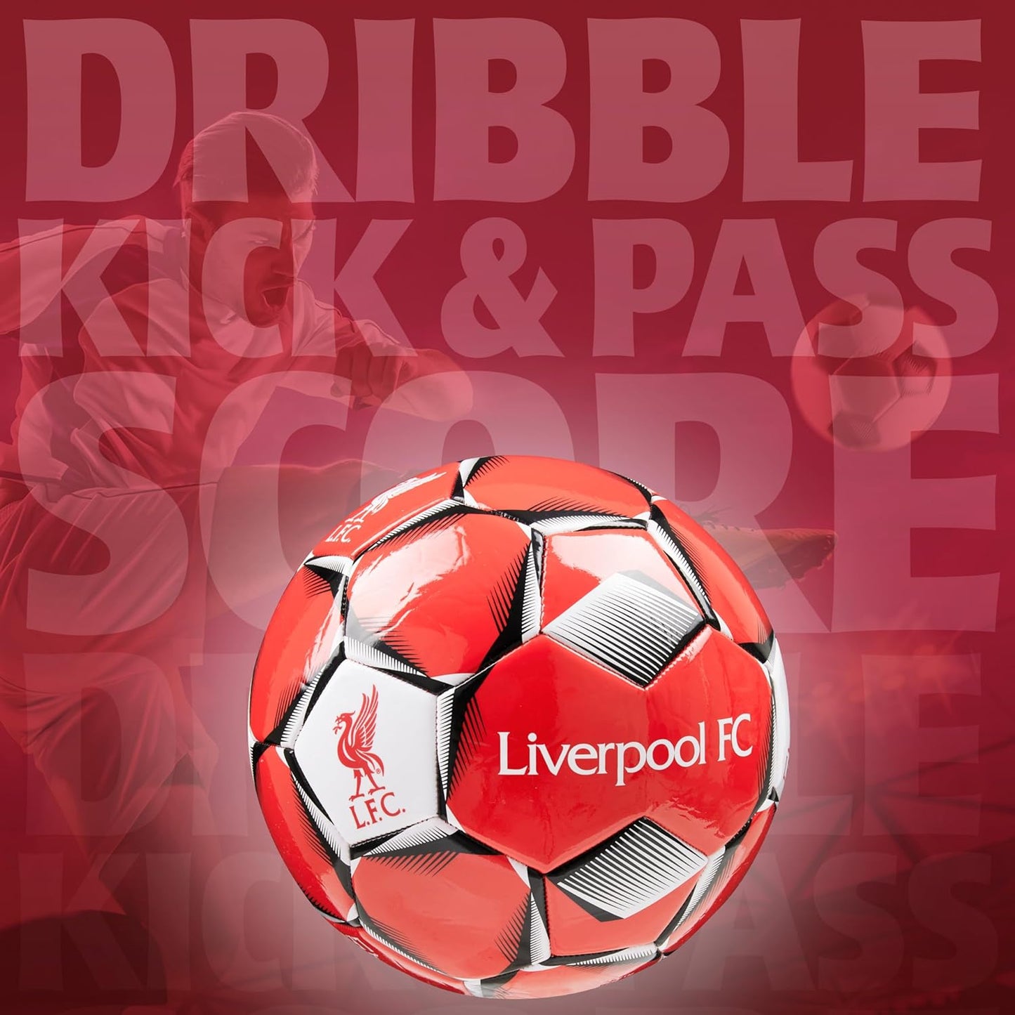 Football Soccer Ball for Adults Teenagers Kids Training Football Size 3, 4 or 5 Liverpool Merchandise