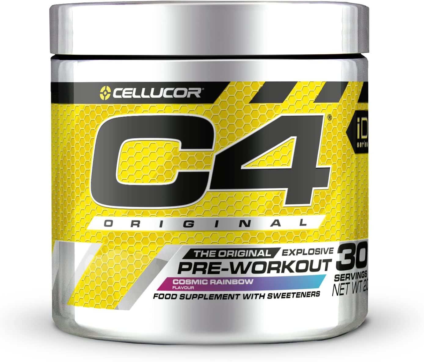 C4 Original Beta Alanine Sports Nutrition Bulk Pre Workout Powder for Men & Women | Best Pre-Workout Energy Drink Supplements | Creatine Monohydrate | Cosmic Rainbow | 30 Servings