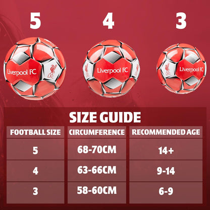 Football Soccer Ball for Adults Teenagers Kids Training Football Size 3, 4 or 5 Liverpool Merchandise