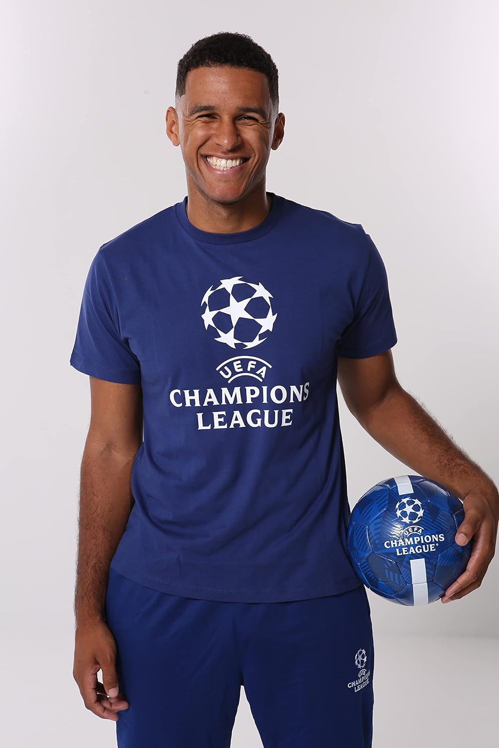 Official UEFA Champions League Size 5 Training Football Merch Merchandise Gift for Boys Men and Footie Mad Fans