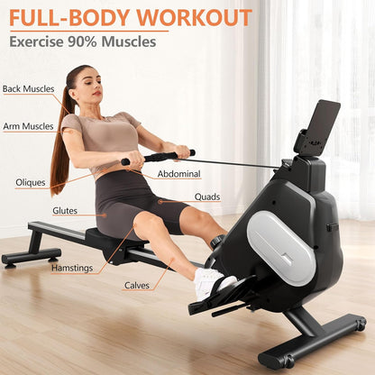 Magnetic/Folding Rowing Machine for Home Use Rower Machine for Home Gym Office