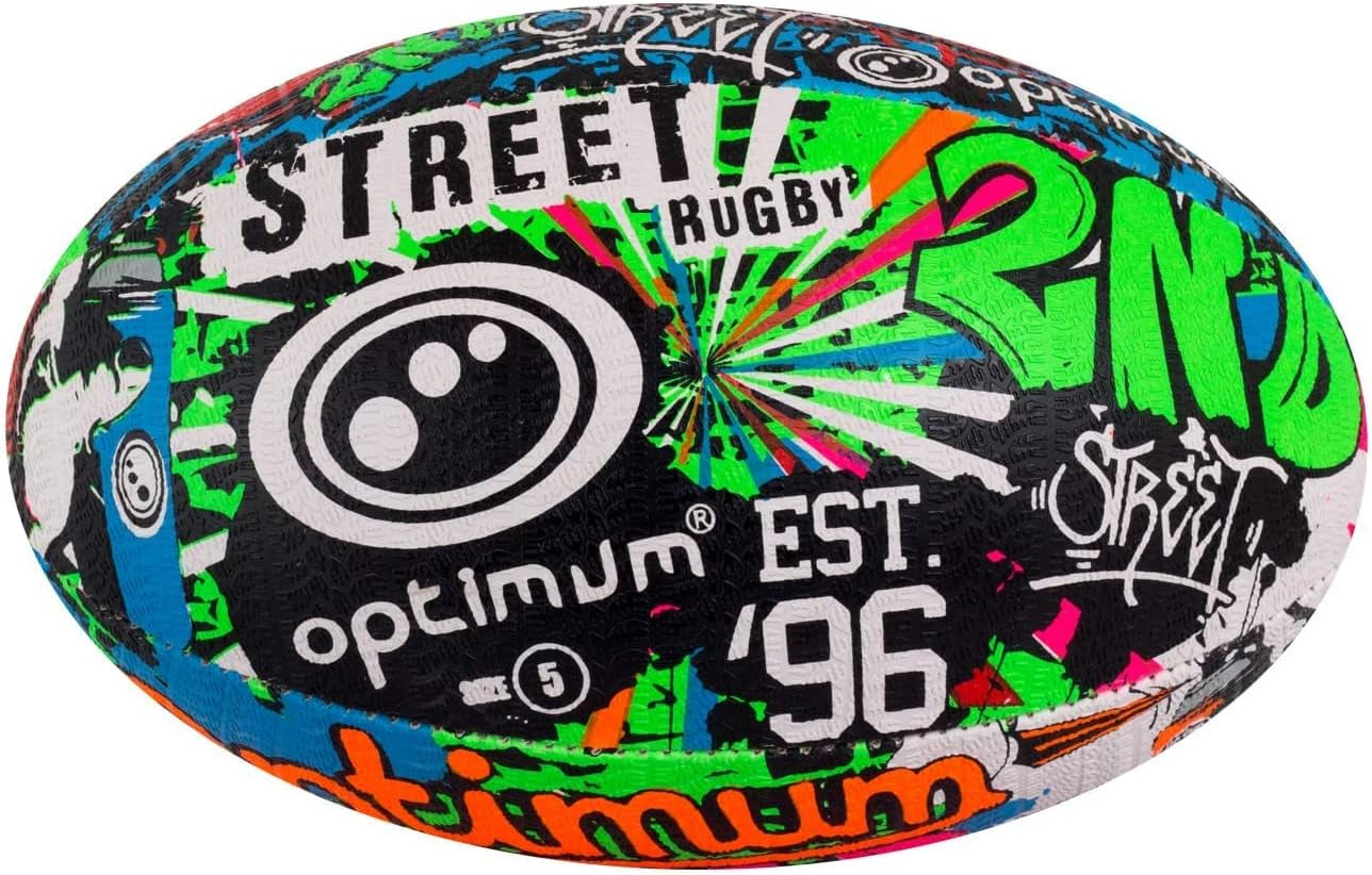 Street II Men’S Rugby Ball - Urban Play, Balanced & Responsive, Accurate Handling & Kicking, Top-Performing - Options With/Without Pump