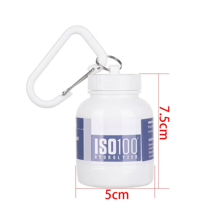 Protein 100/200ML Portable Mini Powder Bottle with Keychain