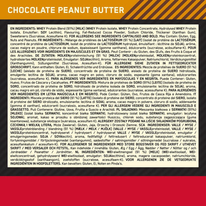 Gold Standard 100% Whey Protein, Muscle Building Powder with Naturally Occurring Glutamine and BCAA Amino Acids, Chocolate Peanut Butter Flavour, 28 Servings, 896 G