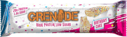 High Protein, Low Sugar Bar - Birthday Cake, 12 X 60 G