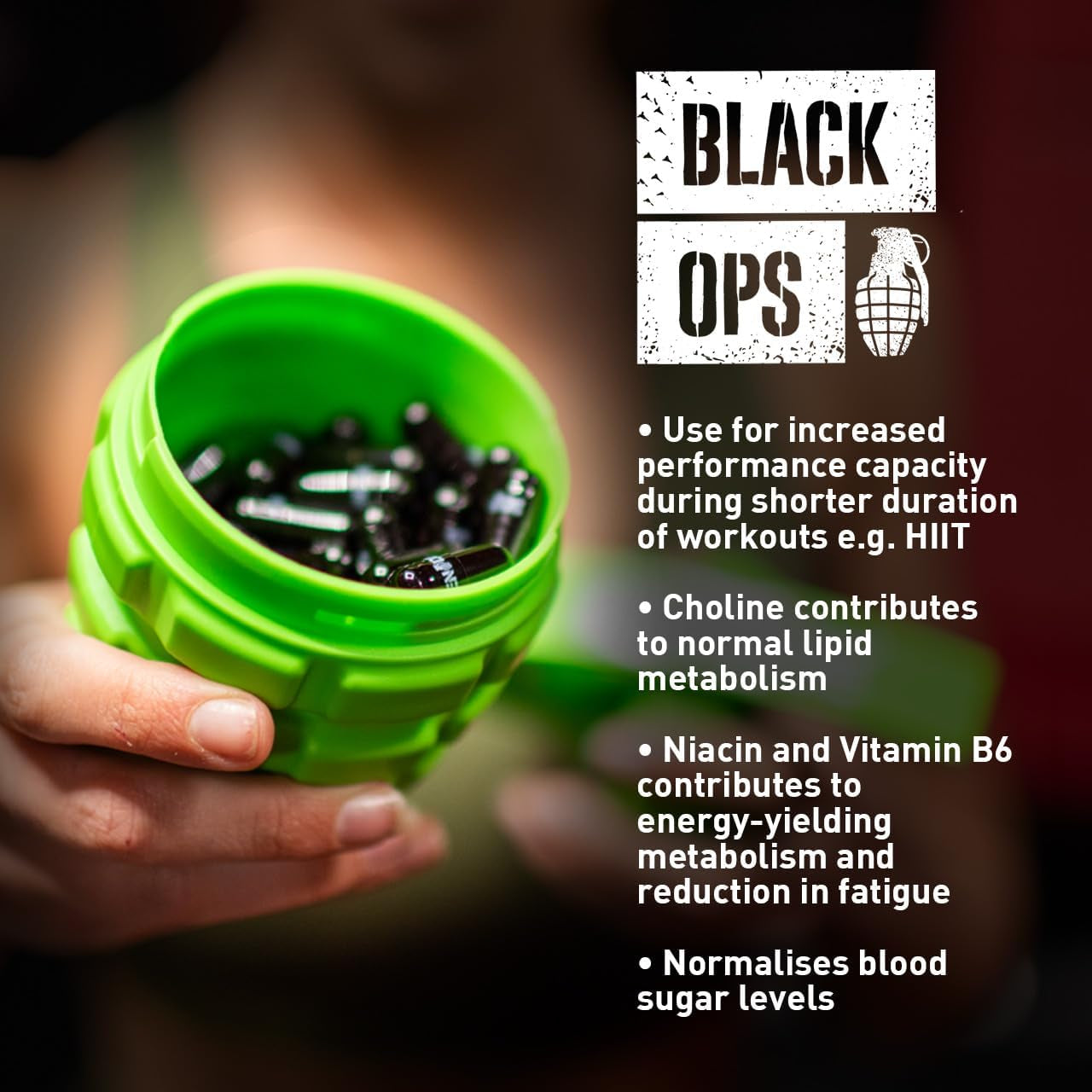 Black Ops Weight Management Capsules - Pack of 100 Capsules (Packaging May Vary)
