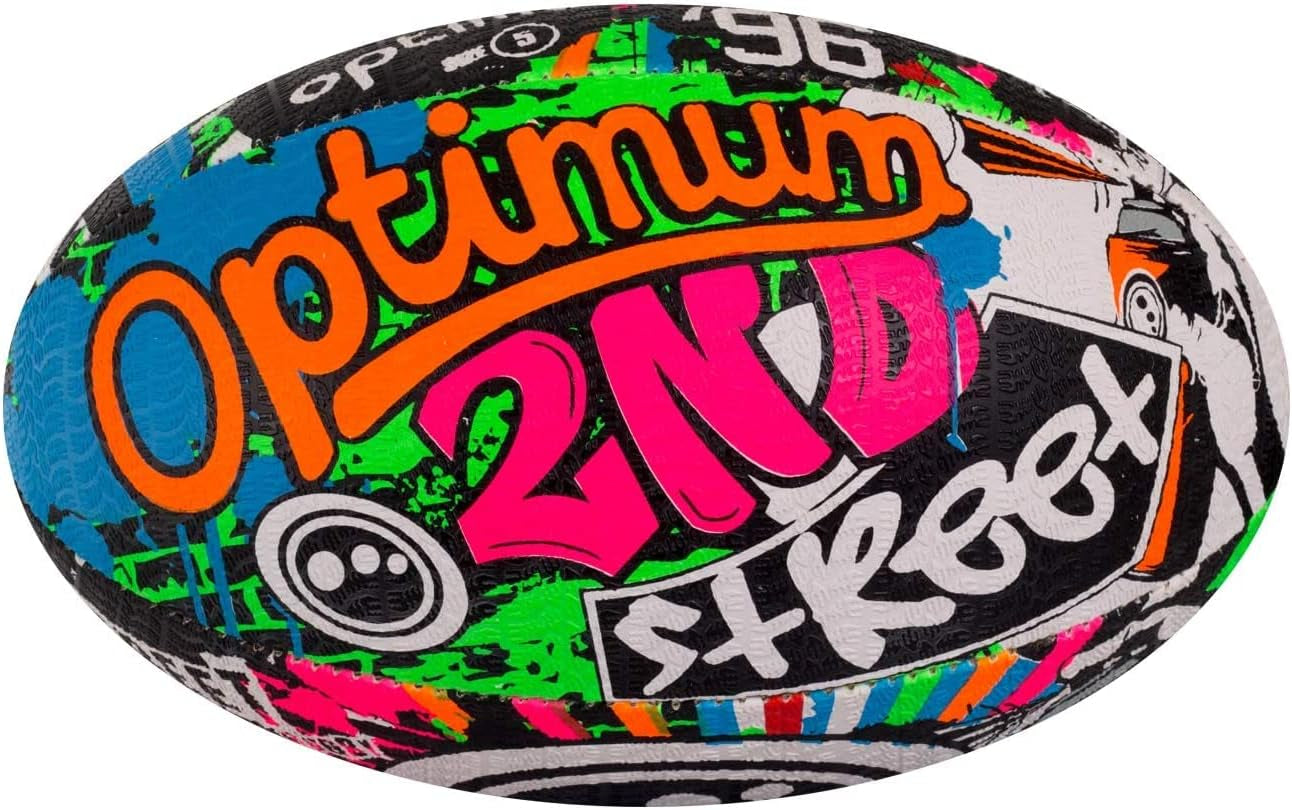 Street II Men’S Rugby Ball - Urban Play, Balanced & Responsive, Accurate Handling & Kicking, Top-Performing - Options With/Without Pump