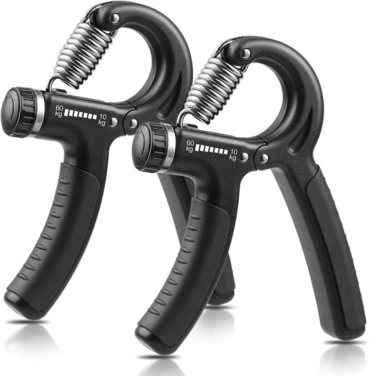 2 Pack Hand Grip Strengthener, Grip Strengthener, Forearm Strengthener, Adjustable Resistance 22-132Lbs (10-60Kg), Perfect for Musicians Athletes and Hand Injury Recovery